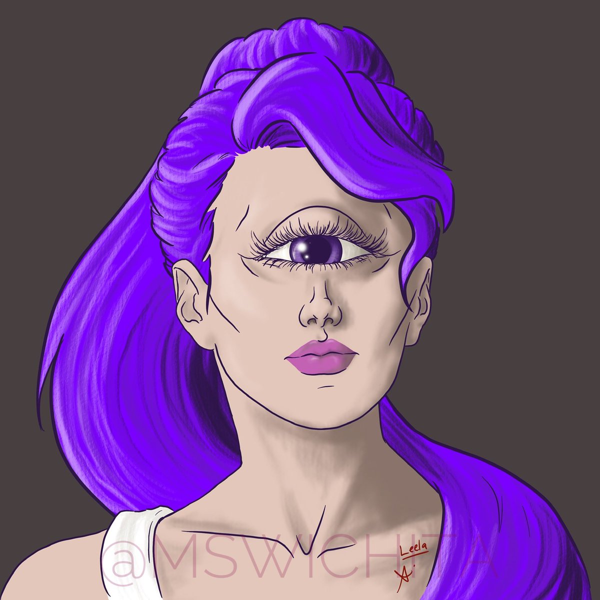 mswichita's tweet photo. Turunga Leela
#drawing #sketch #digitaldrawing #digitalsketch #procreate @procreate #ipadpro #futurama #leela #turungaleela #purplehair #cyclops #purple https://t.co/xe8vHCNWVC