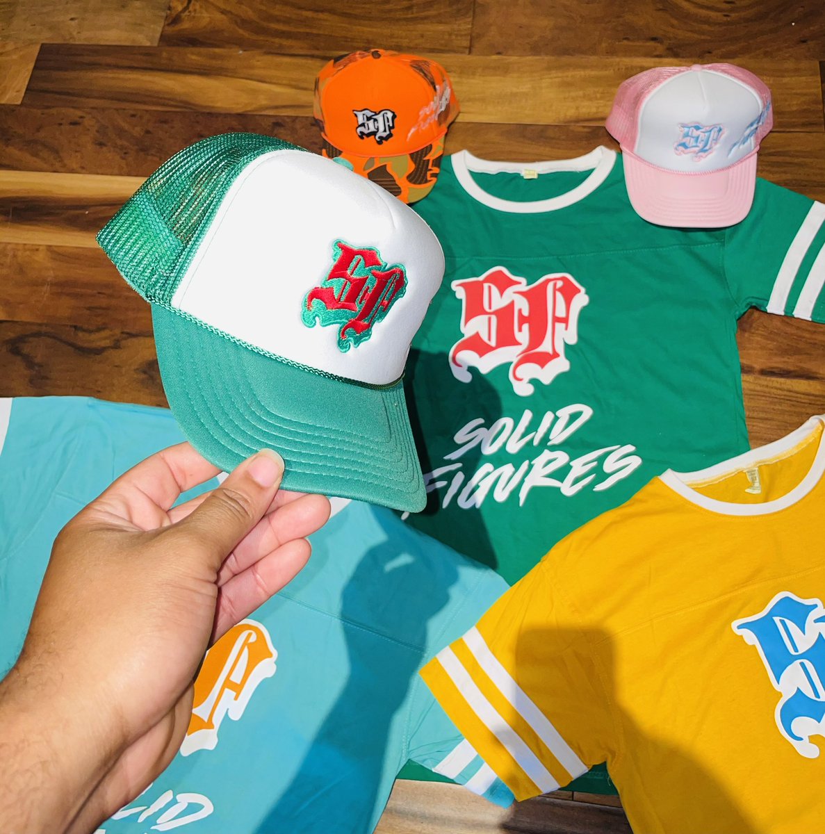TYPxD1's tweet photo. Solid.Figures
Summer.Twenty-One 
Collection 
Dropping.May.Twenty-Ninth 
This just a sneak peek not the full collection! https://t.co/1mU9yAKwok