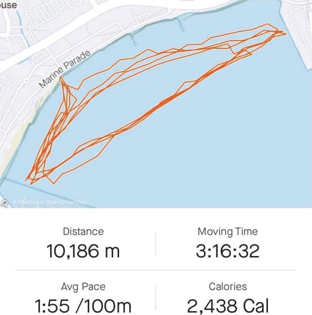 RicksSwim's tweet photo. Nice work Rick’s ladies Sarah and Claire @ChannelDover . 10k and 3 hours 15 mins in 11 deg. Was choppy and even though raining didn’t affect us!! #channelswimmer #dover #swimmerbeach #bigrickschicks #bigrickswimteam #outdoorswimmer https://t.co/xTGrvns87p