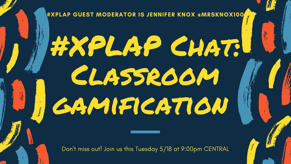 MrsKnox100's tweet photo. #XPLAP Chat: Classroom Gamification
This week, the theme is... THEME!
Join guest moderator @MrsKnox100 this Tuesday 5/18 at 9:00pm Central
Share your ideas
Find some new ideas
Connect with other #gamification #teachers
See you then! https://t.co/XeOhhwWFdp
