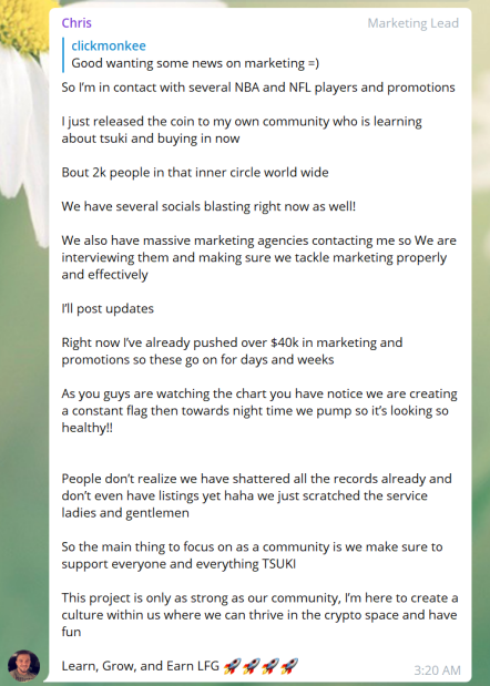 TsukiverseToken's tweet photo. Quick Update from our CMO @cdb3cdb 👀 $TKINU #TKINU https://t.co/5oaJXLhmgs
