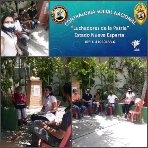 Nuestro Valioso equipo de la Contraloría Social Nacional Luchadores de la Patria del Estado Nueva Esparta