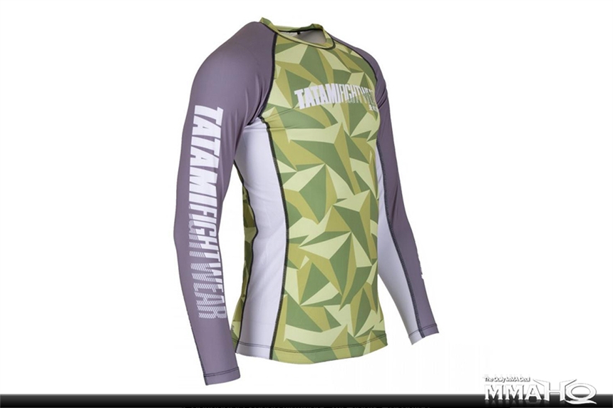 Tatami Nexus Grappling Rashguard - Green, $25 each tonight on MMAHQ.com!  
Tune in Sunday at 11PM EST for this 24 HR sale.
