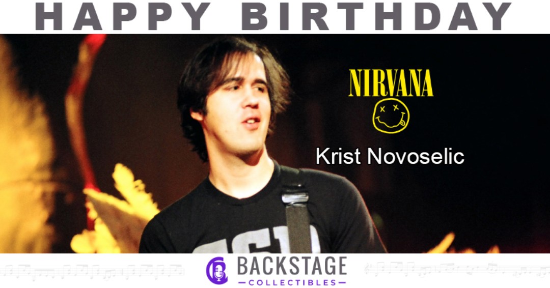 Happy Birthday to Nirvana bassist, Krist Novoselic!     
