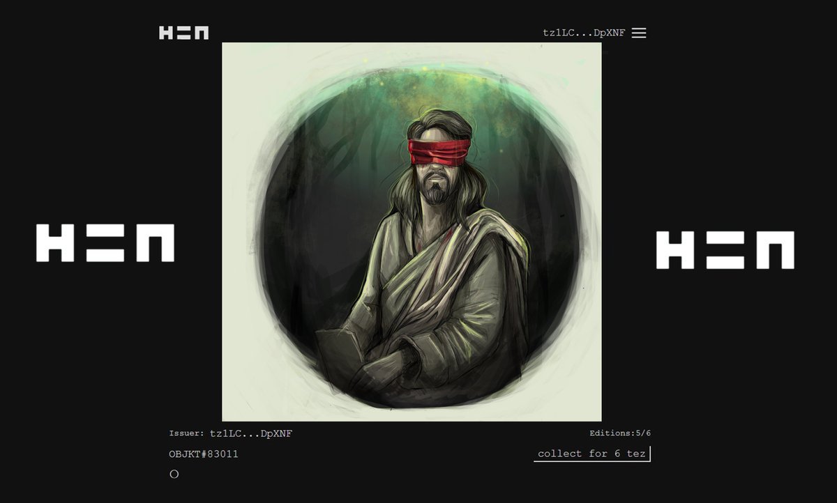SAHartist__'s tweet photo. Available on H=N
Collect for 6 tez
OBJKT #83011
I appreciate your support ( RT, CM and like)
https://t.co/2hd1HB6yO4
#nft #tez #cryptoartist #hicetnunc @hicetnunc2000 https://t.co/ZHxbn8m8z4