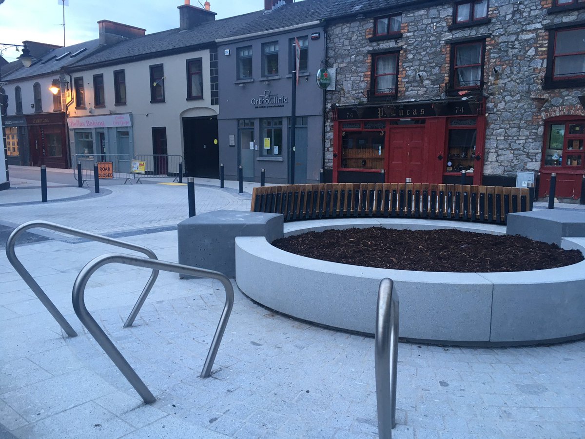 More seating, more bike parking, just waiting on the trees and the people to enjoy them 🌿🌳😊