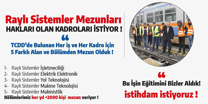 fevzigler's tweet photo. @RSmezunlari @h_pezuk @Besiktas rayli sistem muzunlari istihdam bekliyor. https://t.co/bDVHo1CnyH