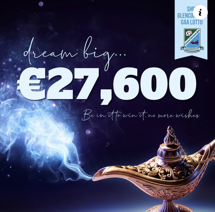 Our JACKPOT for Monday night's draw is now €27,600!!! 
bit.ly/ShruleGlencorr…
Like and Retweet this post and be in with a chance to win FIVE free lines in next Monday's draw!