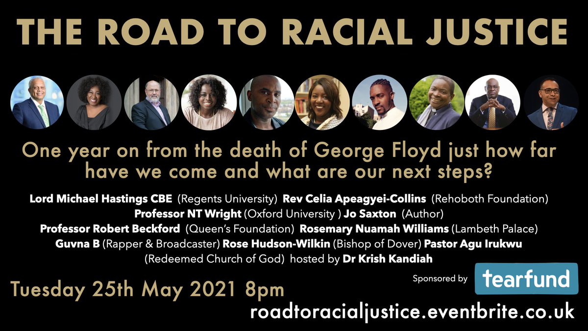 krishk's tweet image. “The issues of racism are deeper than you and I thought, and the UK had a long way to go in addressing the issue of race” 
Pastor Agu Irukwu @agu_irukwu 
Join us for an important evening of robust and hopeful conversation. 
eventbrite.co.uk/e/the-road-to-…