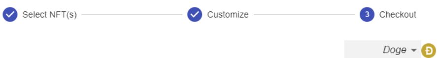 mln_nft_wall's tweet photo. Buy NFTs with Doge? But of course! The Million NFT Wall supports the #dogecommunity. Below a little sneak peek of the payment process...  #doge @elonmusk #NFT #NFTCommunity https://t.co/jrnONe5BYk