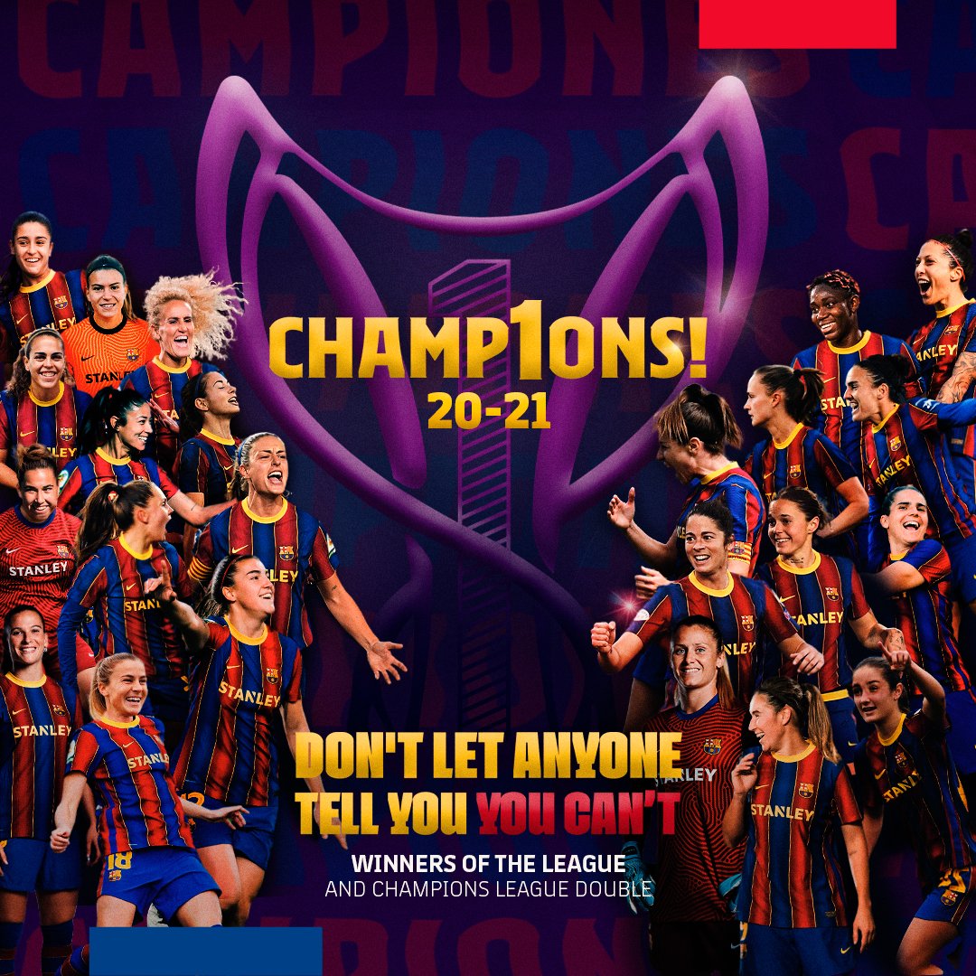 🏆 <a href="/UWCL/">UEFA Women’s Champions League</a> CHAMPIONS!
💙❤ <a href="/FCBfemeni/">FC Barcelona Femení</a>
#WePlayAsWeAre