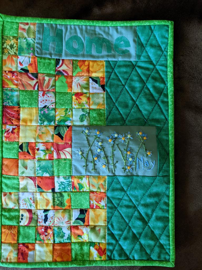 #gentlethreadneedleartdesigns
First monthly wall hanging