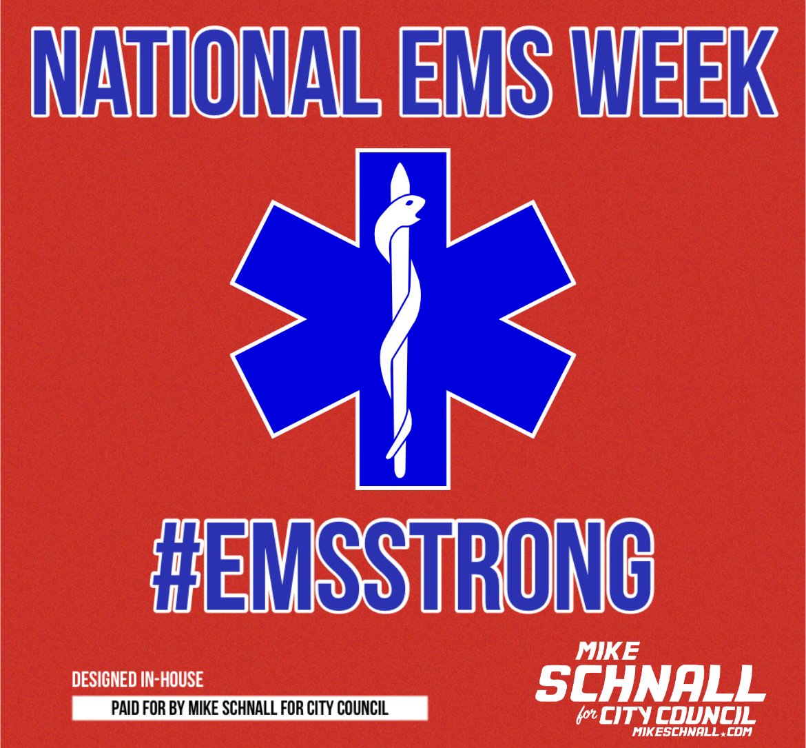 Let’s celebrate our front line medical heroes during #NationalEMSWeek! They are #EMSstrong and #NYC needs to treat our EMTs and Paramedics with dignity and respect. Let’s support those who keep us healthy, safe, and alive!