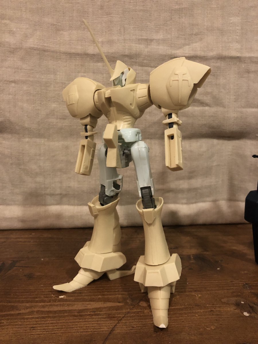 【重戦機エルガイム】ブラッドテンプル　WAVE　1/144ガレージキット 30年前のガレージキット重戦機エルガイムWAVE1/144ブラッドテンプル