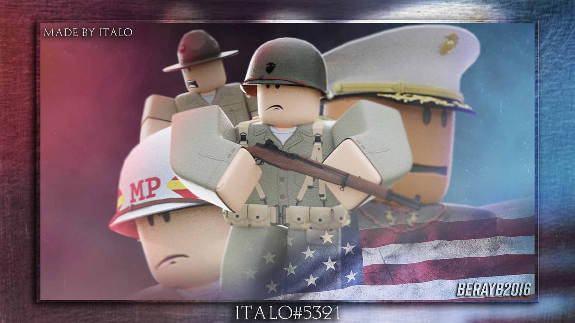 Roblox Military GFX I made for a commission