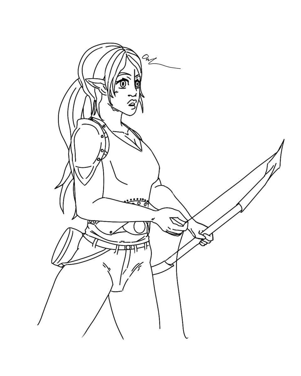 I’ve really wanted to play this character in a campaign. I’m awaiting my chance to play her. #dungeonsanddragons #sketch