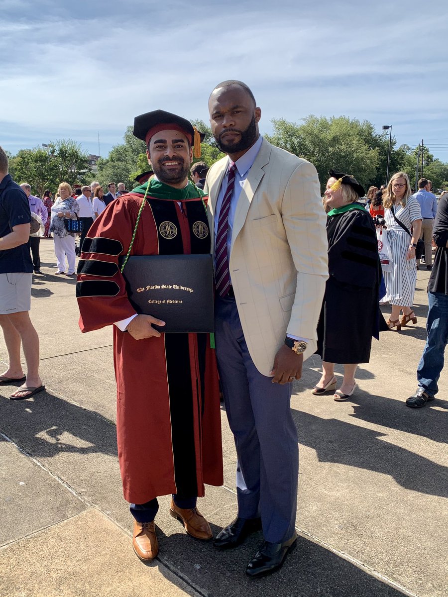 Honored to be selected for the student research award @fsucom graduation. This is solely due to the guidance of <a href="/JayWellons5/">Jay Wellons, MD, MSPH</a> <a href="/cshanters/">chevis shannon</a> <a href="/KahnYengo/">Aaron Yengo-Kahn</a>. It was also a pleasure to have <a href="/MyronRolle/">Myron Rolle, MD</a> as our commencement speaker. Discussing our passion for neurosurgery was a dream!