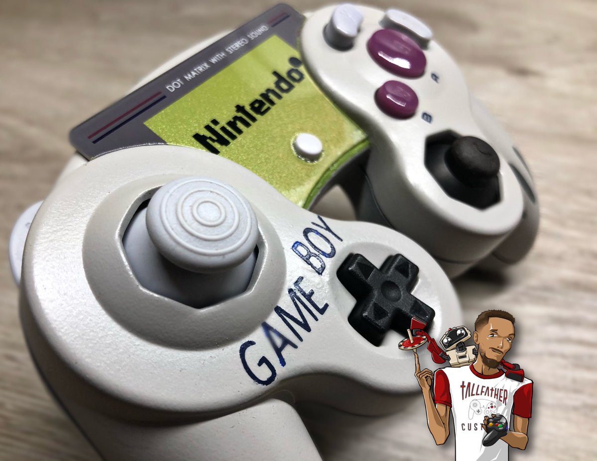 tallfatherC's tweet photo. 🤪🚨GIVEAWAY🚨🤪
Gameboy Gamecube controller
Like and RT to enter
Ends 6/5/21

No reset snapback mod, Stickbox lube, &amp; T8 torx screws by @MickGCC 
Reflective grey paracord by @RetroJimbo10 
Inspiration and resin AB by @Gonzo_Mod https://t.co/c4MxH3p72K