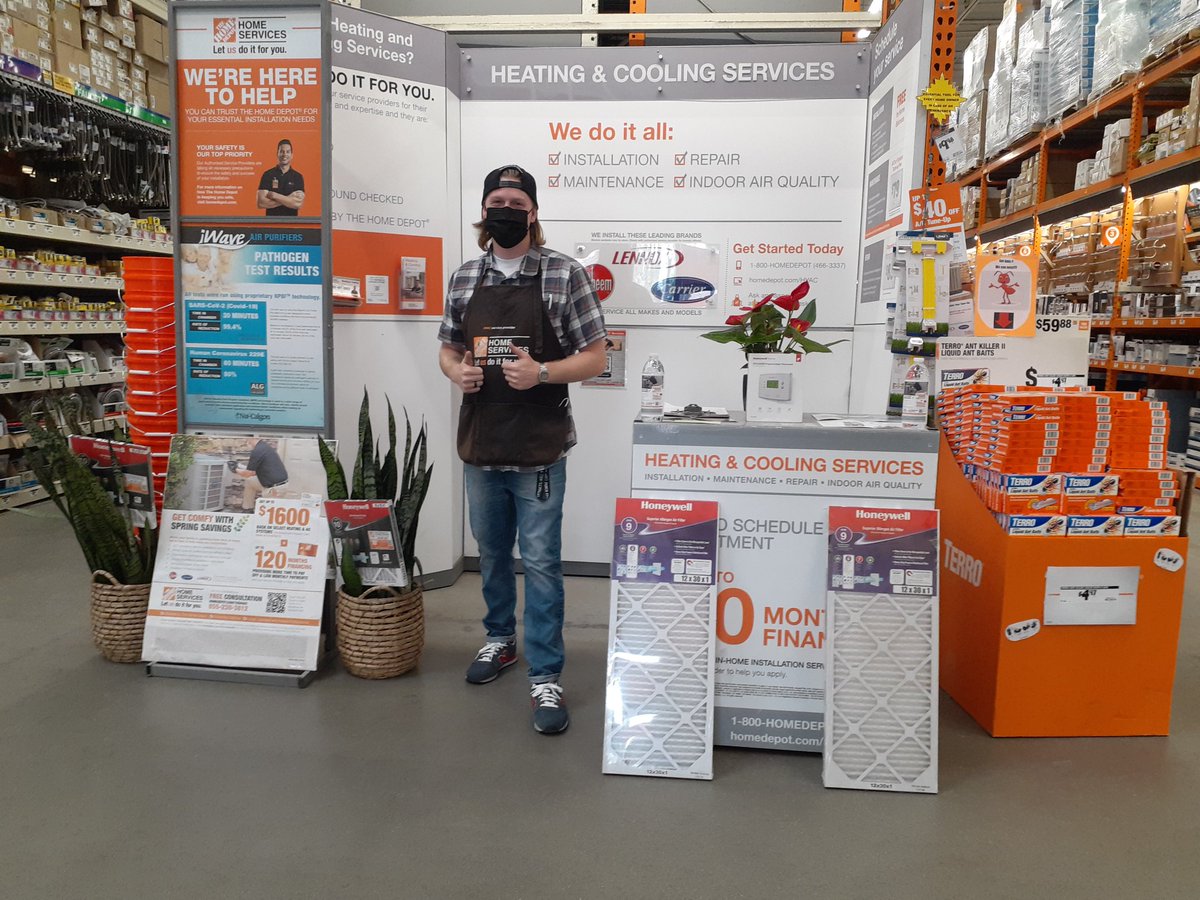 Beat the heat !! Get your HVAC tune up NOW!! <a href="/HomeDepot/">The Home Depot</a>. Take advantage of Home Depot's Spring Tune Up before it ends.  Special in store pricing for the month of May.  Our trained teams in Camarillo &amp; Oxnard are excited to meet you 😎 #hvacisback #thdhvac #springtuneuptime