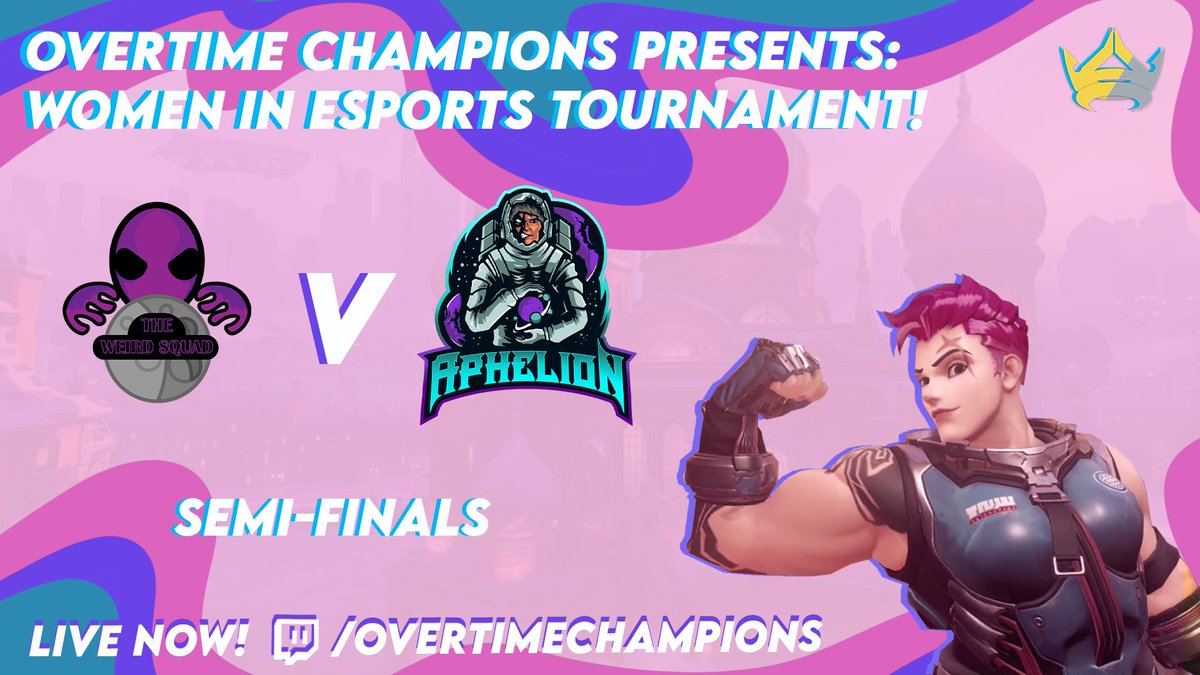 We are STILL live with our first semi-finals match! It's <a href="/WeirdSquadOW/">The Weird Squad</a> vs. <a href="/APHeSports/">Aphelion eSports</a> 

WHO will stay standing in this battle to the finals? Stay tuned! twitch.tv/OvertimeChampi…'