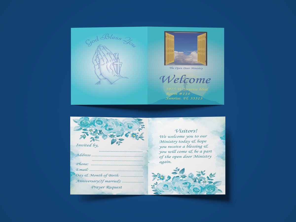redwanraaj's tweet photo. Order Now!
https://t.co/SHk1sGM4eV
#invitations #church #cards #carddesign #design #graphicdesign
#branding #businesscard #businesscarddesign #uniquedesign #professionaldesign #opendoorministry
#welcomecard #prayerrequest #stationary #invitations #wedding https://t.co/zlECsHYNfv