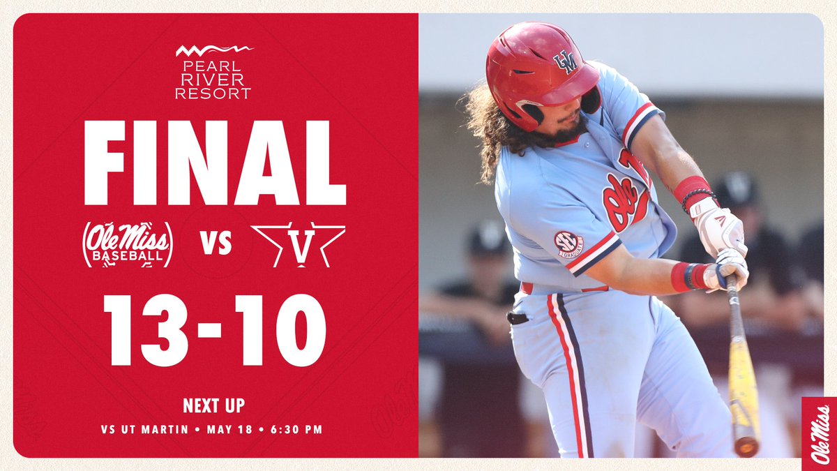 FINAL | #RebsBSB takes the series from No. 2 Vanderbilt!

#HottyToddy