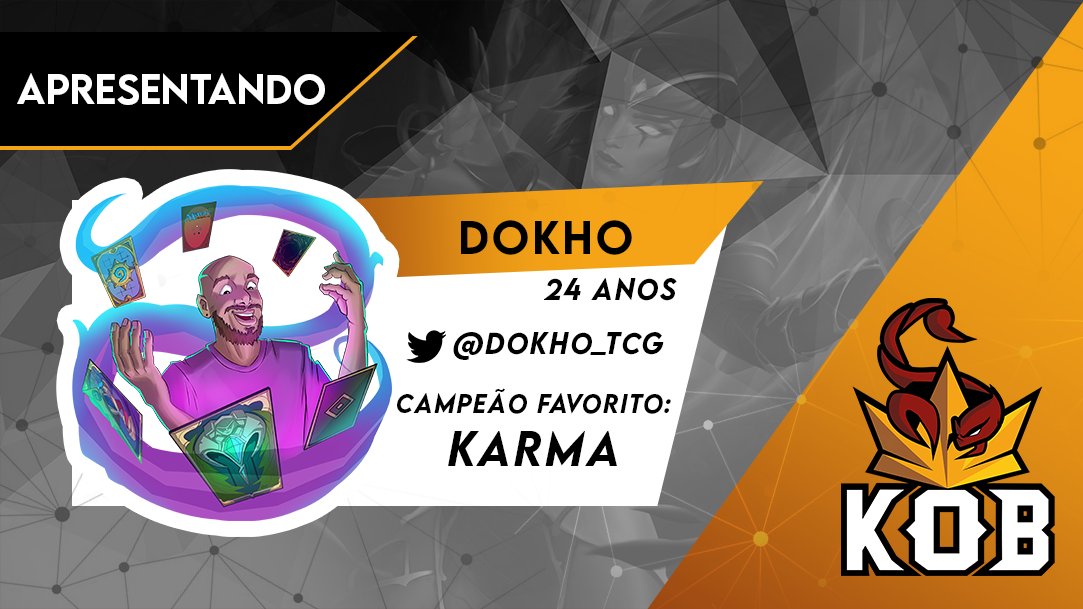 EEEEE apresentamos o Dokho! Esse top 8 sazonal que já é considerado a careca mais brilhante de Runeterra ta chegando pra agregar muito ao time!
Deem as boas vindas ao @dokho_tcg!