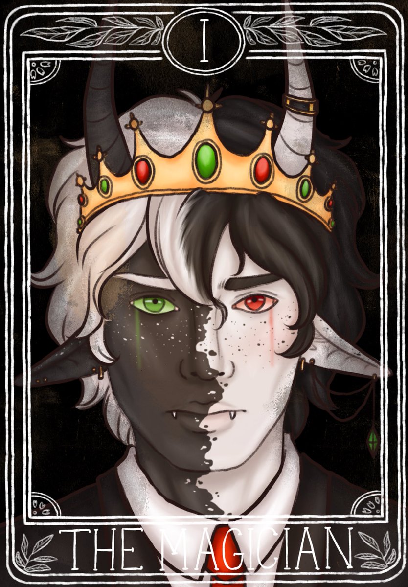 sondercabbage's tweet photo. Second card of the Lucidium Deck- The Magician: Ranboo. (Was going to post one a day, but I’m too hyped) #ranboofanart #ranboo #dreamsmp #dreamsmpfanart #lucidiumtarotdeck #bootwt #themagician https://t.co/EtBdabxC49