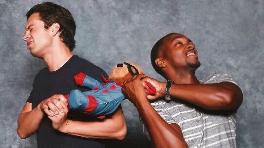 anchorbarnes's tweet photo. fuck romeo and juliet i want what sebastian stan and anthony mackie have https://t.co/ze4vj92Z5C