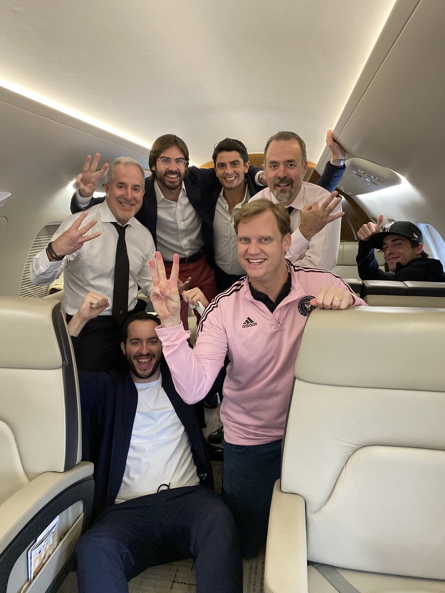 Jorge__Mas's tweet photo. Heading home with a hard earned 3 points for ⁦@InterMiamiCF⁩ 👍🏻👊🏻 Congrats to Phil, the team, and a big thank you to ⁦@fccincinnati⁩ for their warm hospitality https://t.co/kShCatmXnl