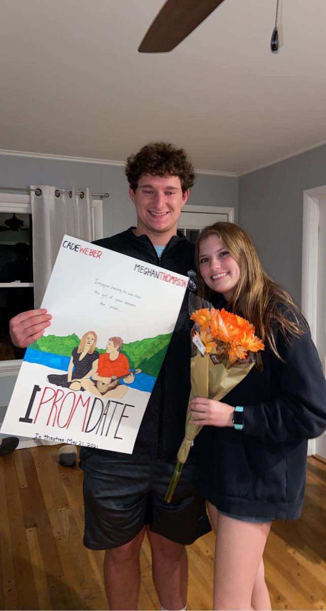 Cade Weber and Megan Thompson won’t be FORGETTING this Friday at PROM🧠💭