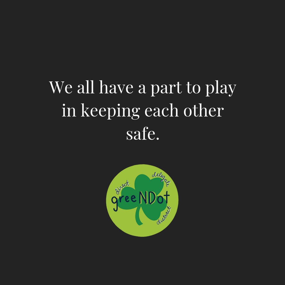 No one has to do everything, everybody has to do something #notredame #wearend