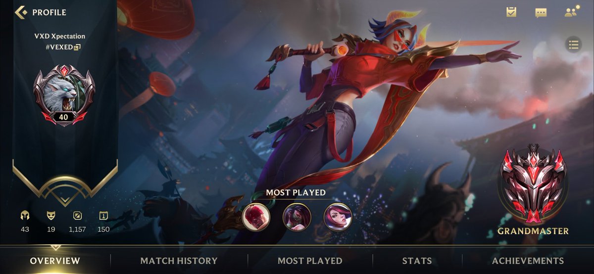 Finally decided to push main account a bit instead of smurfing. Let's get that challenger before season reset 💪 
<a href="/wildrift/">League of Legends: Wild Rift</a> @Vexed_GG