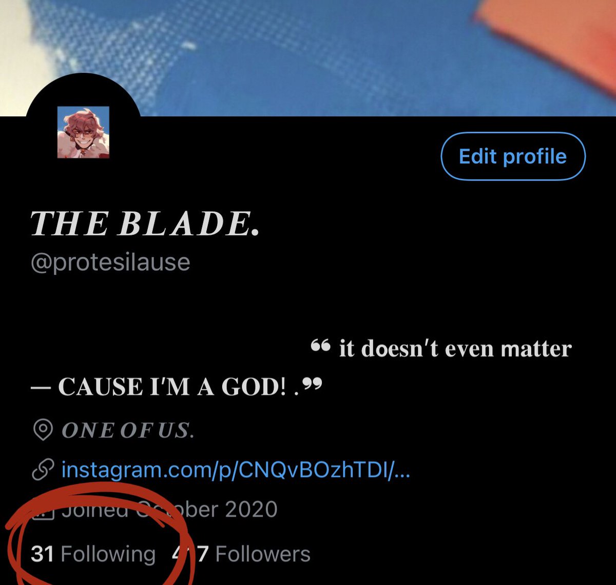 protesiIause's tweet photo. ⠀ 

|| WHY AM I ONLY FOLLOWING THIRTY ONE PEOPLE HELLO???

⠀ https://t.co/FHvcSclttC
