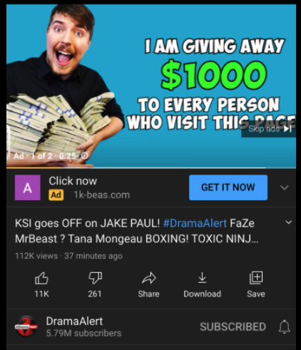 Fake MrBeast ads : r/memes