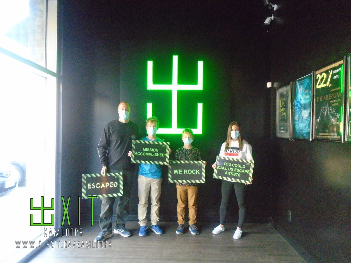 exitkamloops's tweet image. Here’s some of our awesome escapee’s from May 9th-16th, 2021. Many failed and many succeeded! Test your wits today! #ExitKamloops #kamloopsescapegames
facebook.com/media/set/?van…