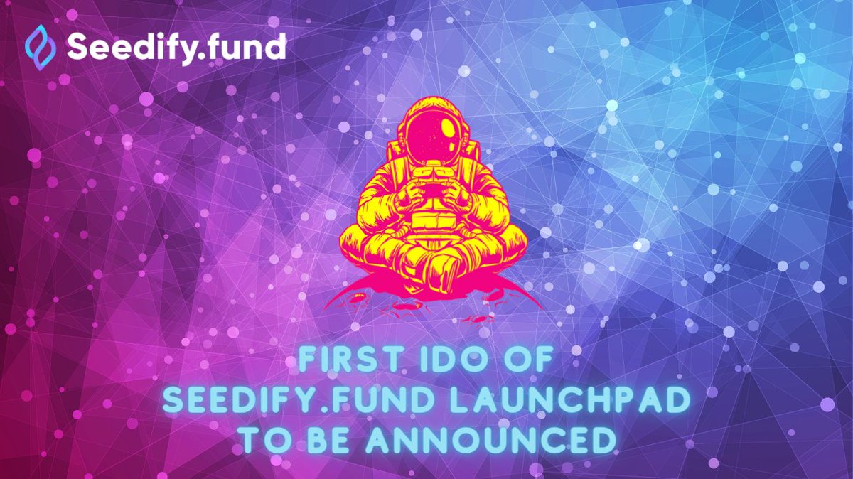 Hello!

On Thursday the 20th, we will announce the details of the first #IDO on Seedify.fund #Launchpad.

Hints:
🎮Category: NFT-Gaming
🌕Team: Award Winning Entrepreneurs (Visible Team)
🚀Starting Marketcap: $100k
🍀IDO allocations: Reserved for $SFUND Tiers

#BSC