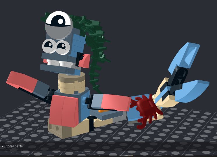 TheMatokyo's tweet image. I’m redesigning them to make them more like an ocean tribe. Fish Girl has more hair instead of a ponytail. Added coral to Crab guy with a crab on it. Finally added more tan on them too. Also, Squidward has a pet lobster.

That’s all.

#mixels #Lego