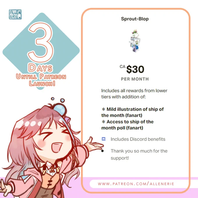 3 DAYS LEFTT!! the 4th tier of my patreon where ill have some mild ship depending on the poll! you guys will help me practice anatomy and poses v.v and maybe become bl artist COUGH jst kidding xD 