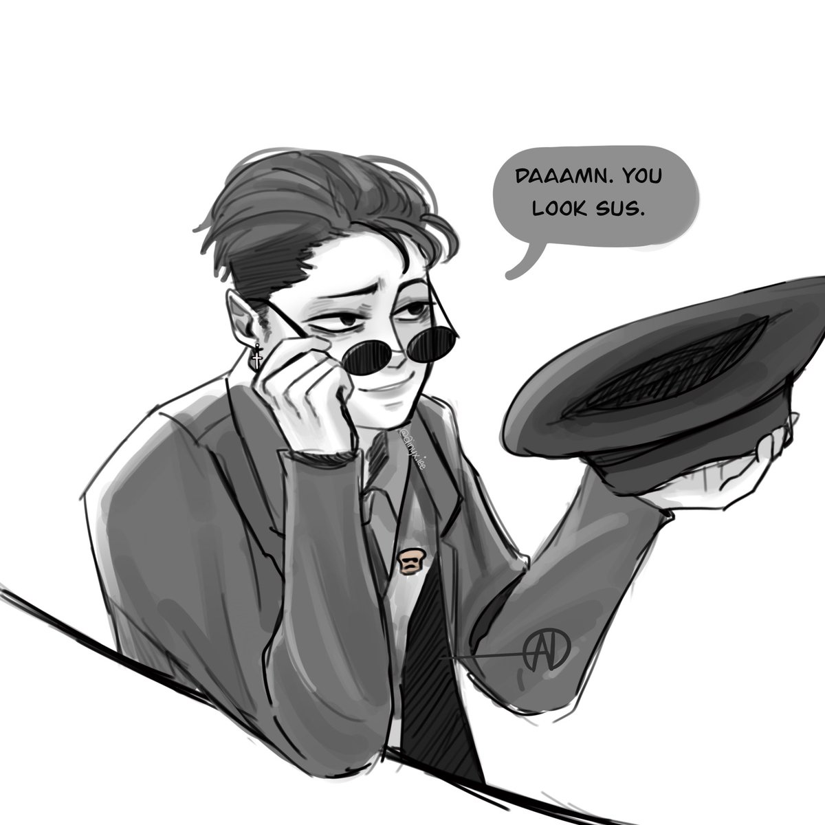 captainx_0VA's tweet photo. I fixed something since the head was bothering me too much. Haha.
I know its just a sketch 😩
#disguisedtoastfanart #disguisedtoast https://t.co/OXBkZMlE9I