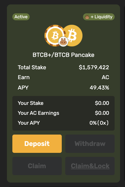 ACoconutDAO's tweet photo. 🌊BTCB+/BTCB LP Pool is the safe haven for your #BTC in a volatile market
🔥Become an LP to enjoy 3x rewards!
- Trading fees on @PancakeSwap
- Yield in BTCB
- $AC Reward
Best of all, IL is accrued in #BTC . Let that sink in
https://t.co/JoZn1LGga9
#ACoconut #RealAPY https://t.co/DX6krAJp7I