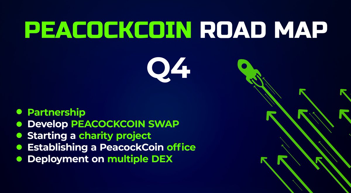 PeacockCoin's tweet photo. OUR ROAD MAP #PEKC 💎🚀 https://t.co/ykNpathZ8s