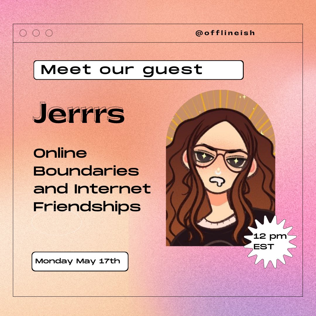offlineishpod's tweet photo. FIRST GUEST EPISODE TOMORROW!!! 🙊
featuring the lovely @wegotpeaches 🧡 https://t.co/5ICHZgAnK9