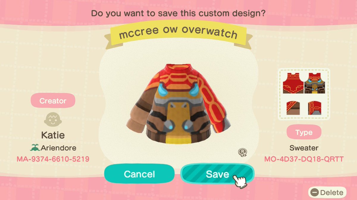 Ollies_acnh's tweet photo. Mccree, this one was difficult to get right #AnimalCrossing #customdesign #ACNHDesign #ACNH #mcree #jessemcree #overwatch https://t.co/UPGmYD8MqY