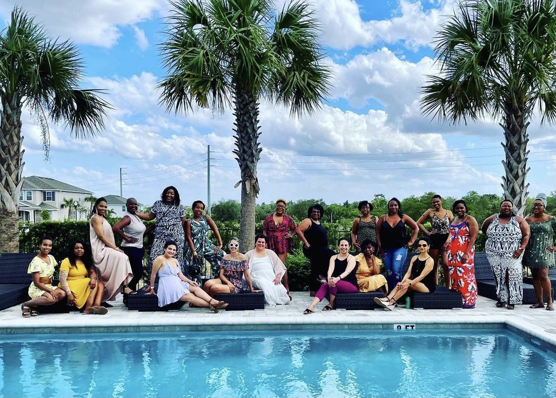 AssessCyn's tweet photo. It’s gonna take days for me to fully process &amp; attempt to put together words that even scratch the surface of what this weekend meant to me.  
More than 20 women came together for the Inaugural For The Breast of Us Breast Cancer Baddie Retreat.  My life will never be the same. https://t.co/tujCtlm9vk