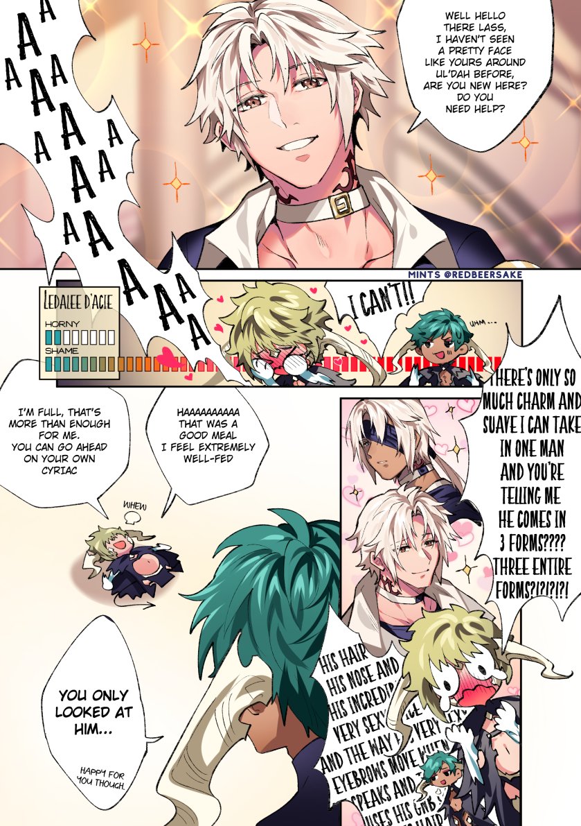 { My WOL is SUCCUBUS }

Just a very dumb and self-indulgent short comic I drew for myself gkgfgkjfj! Kinda slight NSFW implications but yes kgjfkjg

Read from right to left UwU!

#FF14 #FFXIV #FFXIVART 