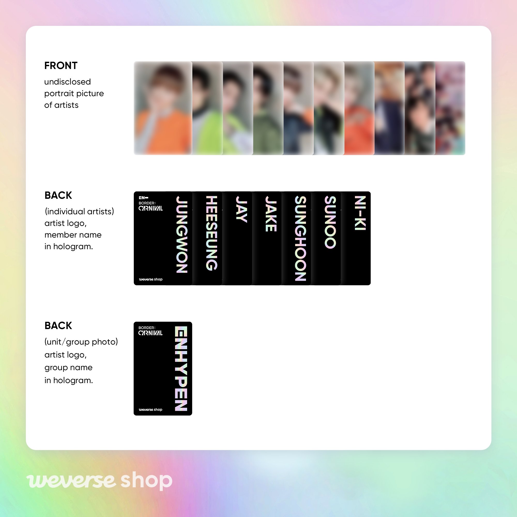 Weverse Shop To Console Engene S Throbbing Hearts With Fever Of Enhypen Weverseshop Carries Out An Exclusive Event Buy Border Carnival On Global Shop And Get An Undisclosed Photo Card
