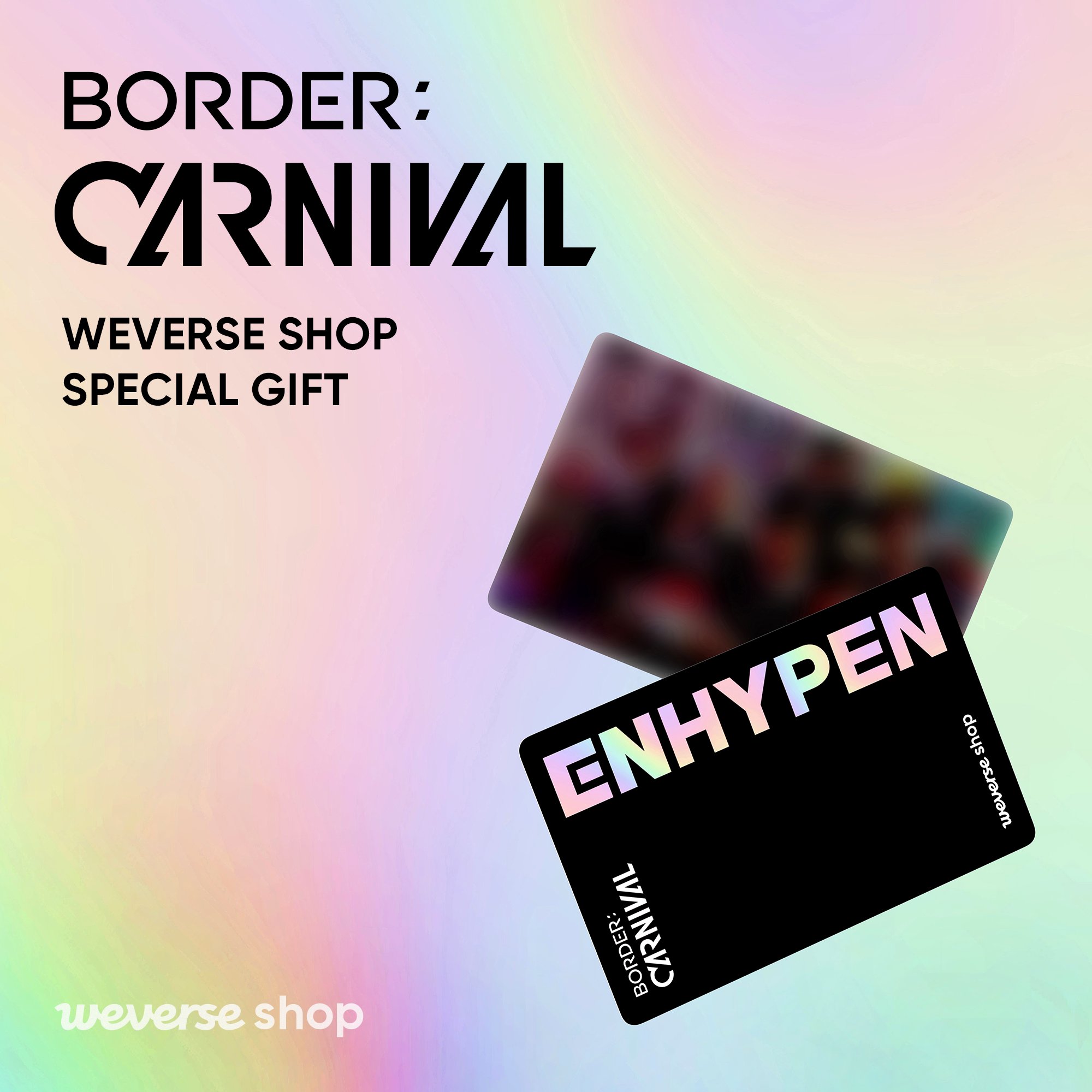 Weverse Shop To Console Engene S Throbbing Hearts With Fever Of Enhypen Weverseshop Carries Out An Exclusive Event Buy Border Carnival On Global Shop And Get An Undisclosed Photo Card