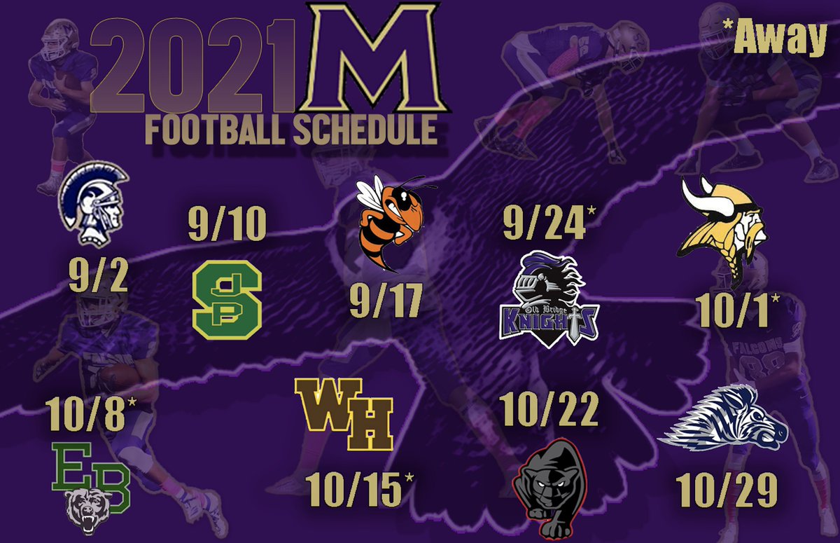 Spring sports are coming to an end, which means football is just around the corner! Here is our updated schedule. Go Falcons!