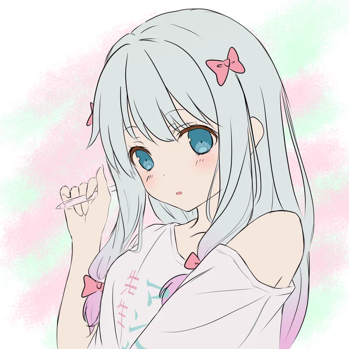自分のアイコン用に紗霧描いてます。ラフだからな…いいね押すなよ…押すなよ…! 